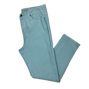 Soft Surroundings Light Sky Baby Blue Skinny Button Fly Denim Jeans Plus Size